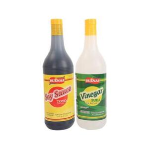 Buenas Soy Sauce 1Ltr & Vinegar 1Ltr -Valuepac