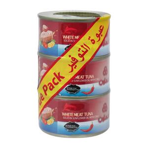 Coop Whi Meat Tun Sld In Sunflr Ol W/Chl 3X95gm