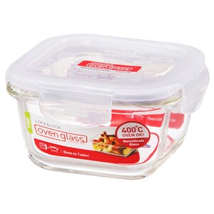 Locknlock Euro Square Glass Container 300Ml