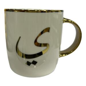Diveenas Mug Whte/Blck Gold Decl Arbc Alpha