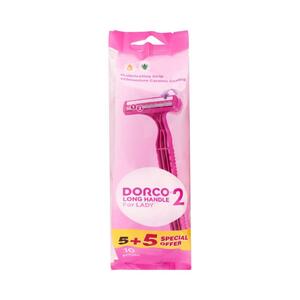 Dorco Shvng Razor Twn Bld Lh 5+5 Disp(W)