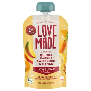 Love Made Baby Food Quinoa, Carrot, Sweetcorn & Mango 100G