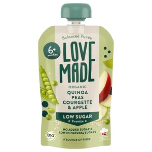 Love Made Baby Food Quinoa, Peas, Courgette & Apple 100G