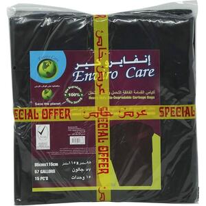 Enviro Care Enviro Garbage Bag Black Roll 2X85x115c