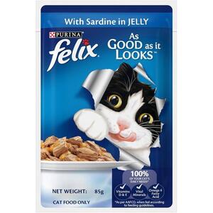 Felix Cat Food Kitten Agail Gij Menucp5 85Gm