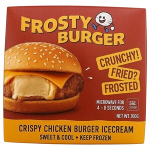 Frosty Burger Ice Cream Crispy Chicken Burger 100G