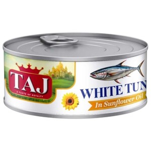 Taj White Tuna In Sunflower Oil 185G