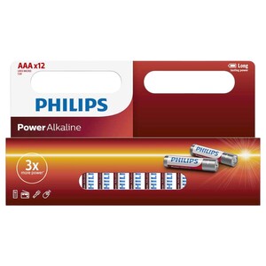 Philips Alkaline Aaa 1.5V 12 Pieces