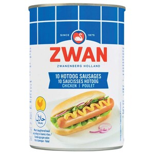 Zwan Hotdog Sausages Chicken 10 Pieces 200G