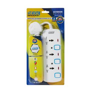 Kedbrooke 3 Way Plug Input Ext Sok W/3 Mtr Crd & Usb Port