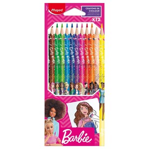 Maped Color Pencils Barbie 12 Pieces