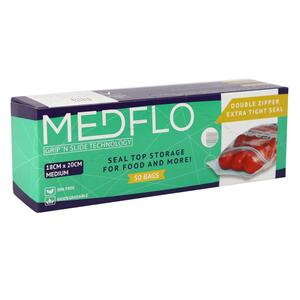 Medflo Double Zipper Med 20Cmx18cm 50'S