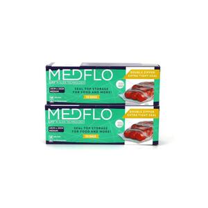 Medflo Double Zipper Med 20Cmx18cm 2+1X50's