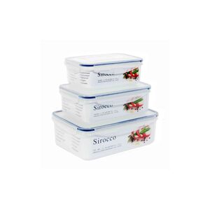 Sirocco Food Container 3 Pcs 0.9 L, 0.5 L, 0.24 L