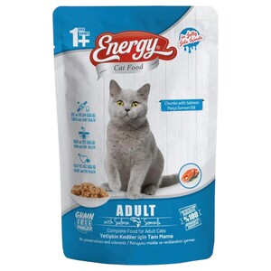 Energy Adult Cat Food With Salmon 85G