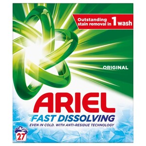 Ariel Washing Powder Fast Dissolving 27 Washes 1.62Kg