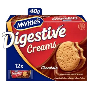 Mcvities Digestive Creams Chocolate 40G X12