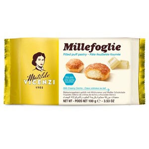 Matilde Vicenzi Millefogli Puff Pastry Filled With Milk Cream 100G