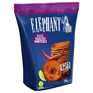 Elephant Squeezed Pretzels Chili & Lime 70G
