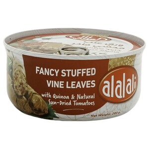 Al Alali Fancy Stuffed Vine Leaves With Quinoa & Sun-Dried Tomatoes 280G