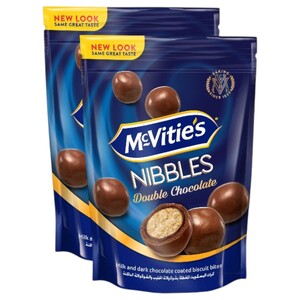 Mcvities Nibbles Double Chocolate 110G X2