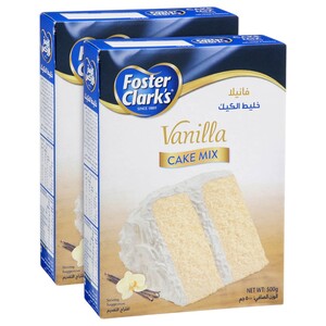 Foster Clark's Cake Mix Vanilla 500G X2
