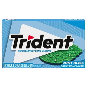 Trident Gum Mint Bliss Sugar Free 14 Pieces