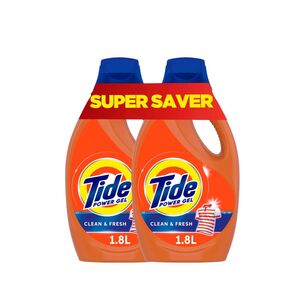 Tide Power Gel Clean & Fresh 1.8L X2