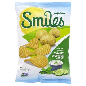 Smiles Potato Chips Yoghurt, Cucumber & Mint 27G