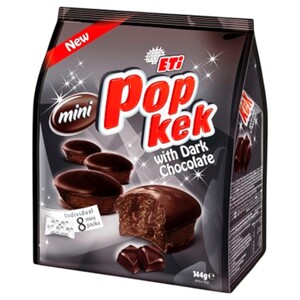 Eti Pop Kek With Dark Chocolate Mini 144G
