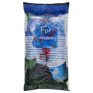 Fun Paper Cup Blue Skies 50 Pieces