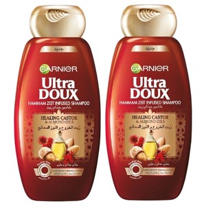 Ultra Doux Shampoo Healing Castor & Almond Oils 400Ml -30% Off