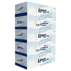 Linex Facial Tissue 130 Sheets X5