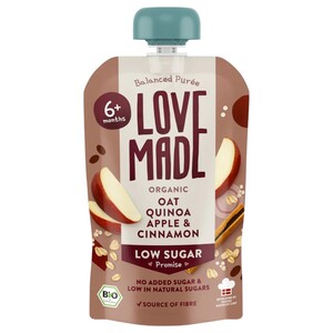 Love Made Baby Food Oat, Quinoa, Apple & Cinnamon Organic 100G