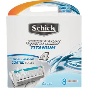 Schick Quatro Refill Titanium 8'S