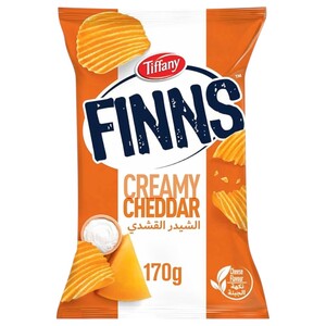 Tiffany Finns Chips Creamy Cheddar 170G
