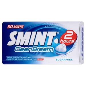 Smint Tin Spearmint 50 Mints Sugar Free 35G