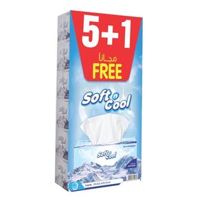 Soft N Cool Facial Tissues 2Ply 5X200's+150'S