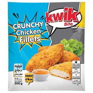 Kwik Bite Crunchy Chicken Fillets 500G