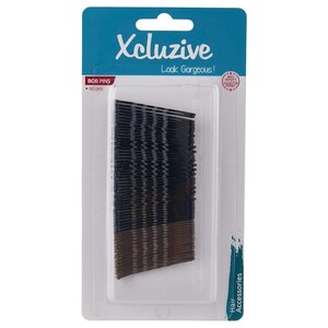 Xcluzive Bob Pins Black 60 Pieces #765