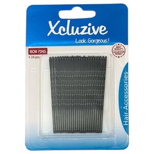 Xcluzive Bob Pins Black 24 Pieces