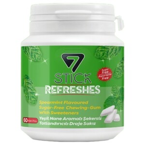 7 Stick Gum Spearmint Sugar Free 60 Pieces