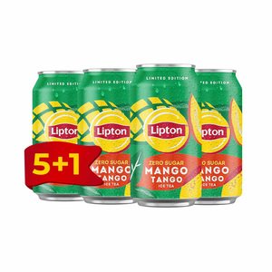 Lipton Ice Tea Mango Tango Zero Can 320Ml 5+1 Free