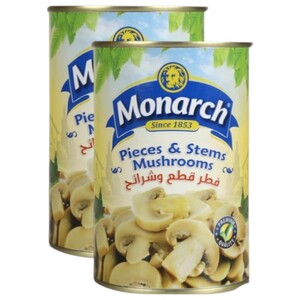 Monarch Sliced Mushrooms 400G X2