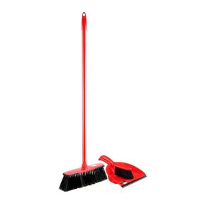 Sirocco Broom With Handle + Dust Pan Set