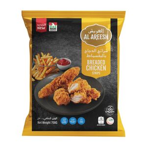 Al Areesh Breaded Chicken Strips Value Pack 700 Gr