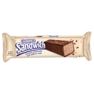 Elegance Sandwich Wafer Vanilla Cream 50G