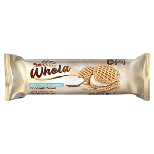 Eti Whola Sandwich Biscuit Milk Coconut Cream 100G