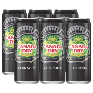 Canada Dry Club Soda Can 330Ml X6
