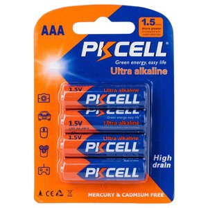 Pkcell Battery Aaa Alkaline 4 Pieces